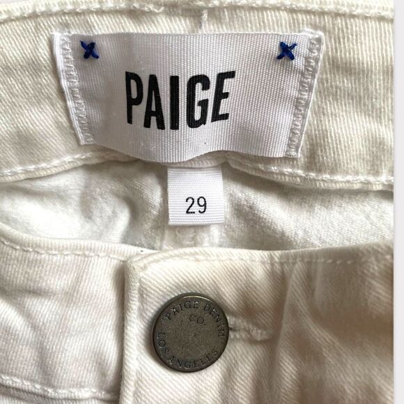 Paige Jeans | EUC Women’s Kylie Crop White Size 29 Retail $168 - Picture 2 of 3